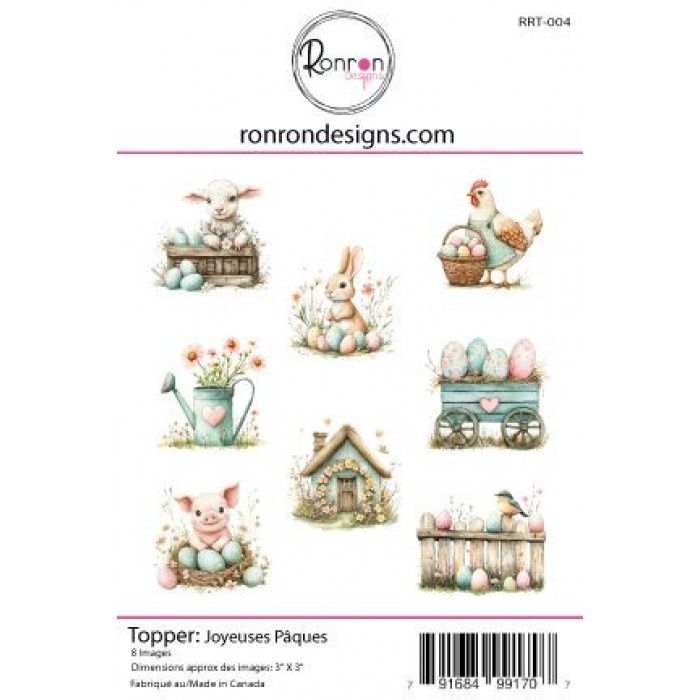 Ronron Designs - Topper «Joyeuses Pâques»