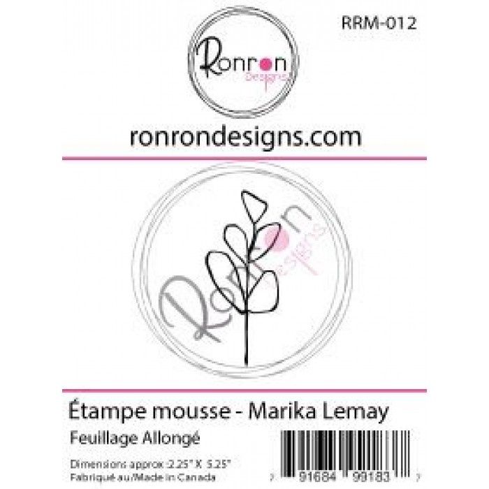 Ronron Designs - Étampe en mousse «Feuillage allongé»