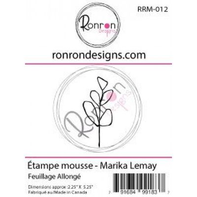 Ronron Designs - Étampe en mousse «Feuillage allongé»