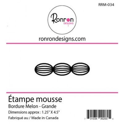 Ronron Designs - Étampes en mousse «Bordure Melon grande»