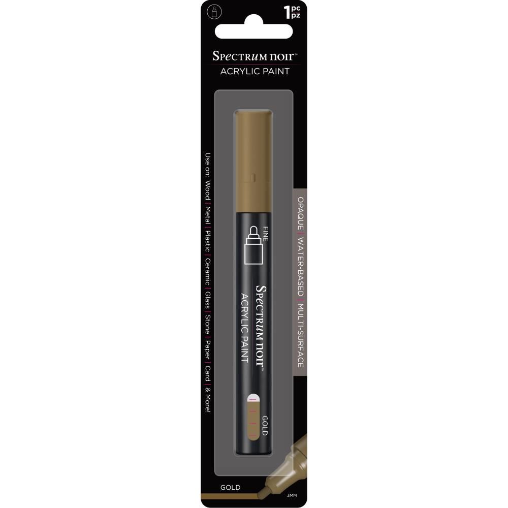 Spectrum Noir - marqueurs «Peinture acrylique» couleurs «Or» 1 pièce