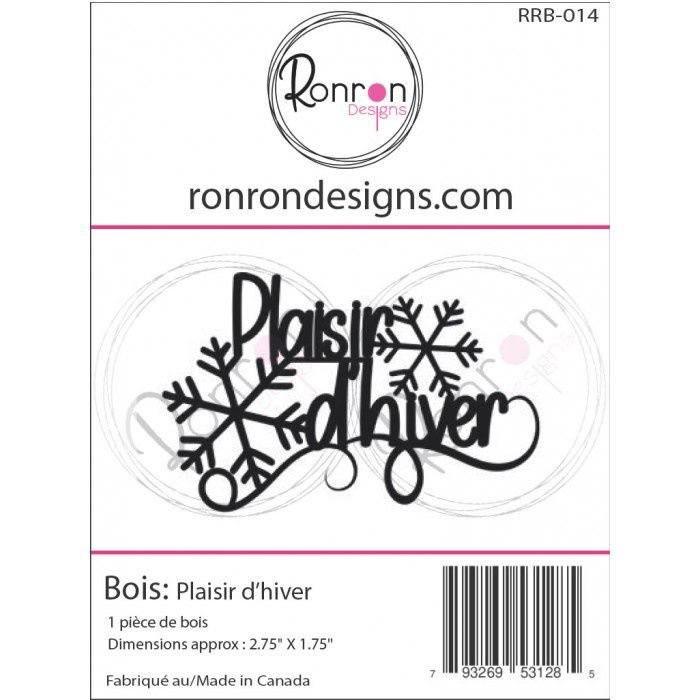 Ronron Designs - Embellissements en bois «Plaisirs d'hiver»