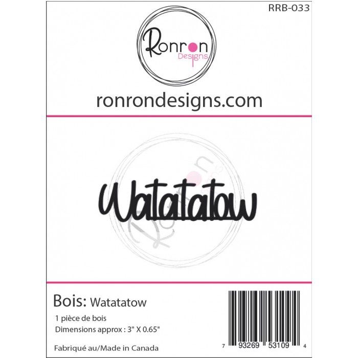 Ronron Designs - Embellissements en bois «Watatatow»