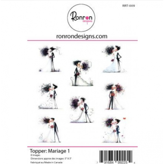 Ronron Designs - Topper «Mariage 1»