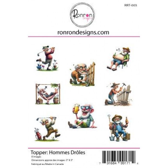 Ronron Designs - Topper «Hommes drôles»
