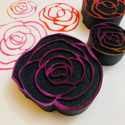 Ronron Designs - Étampes en mousse «Ovals Rétro»