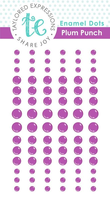 Taylored Expressions - Enamel Dots «Plum Punch» 84pcs