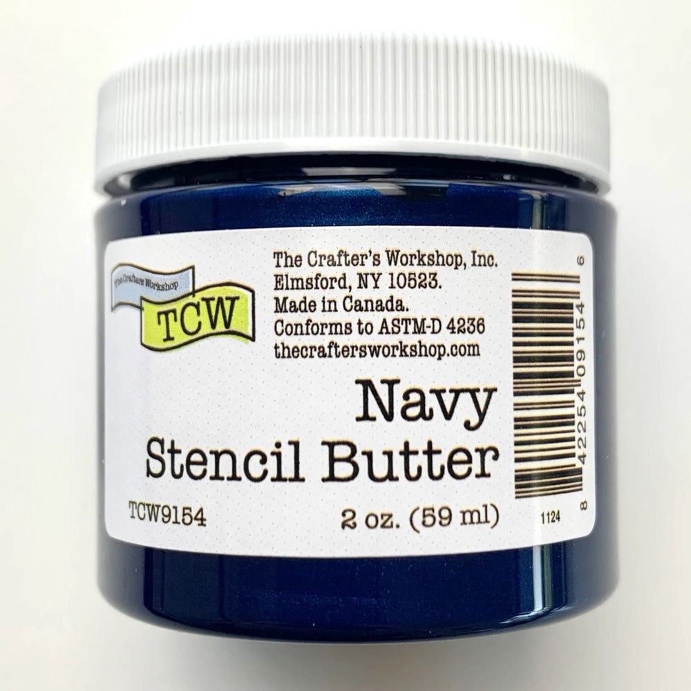 TCW - Stencil Butter couleur «Navy» 2 oz
