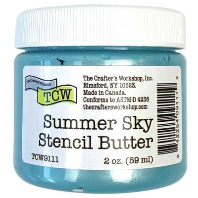 TCW - Stencil Butter couleur «Summer Sky» 2 oz