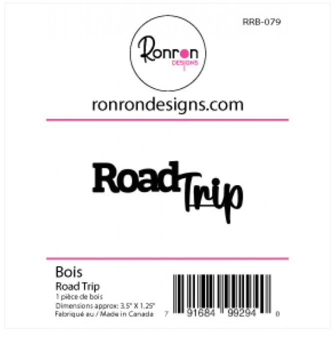 Ronron Designs - Embellissements en bois «Road Trip»
