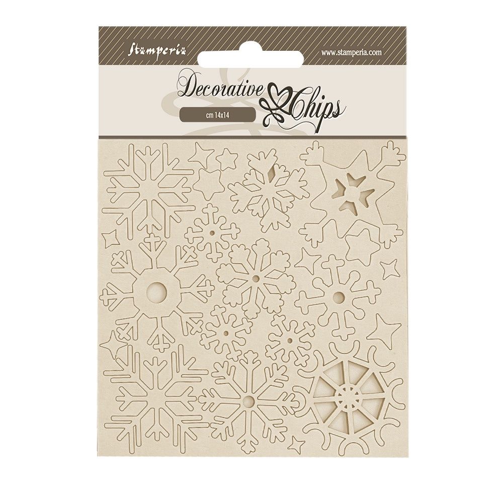 Stamperia - Chipboard de la collection Dewdrops «Snowflakes»