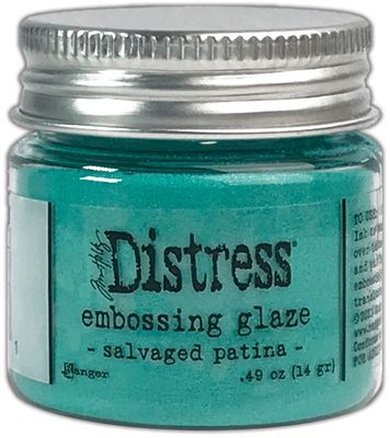 Distress - Embossing Glaze de Tim Holtz «Salvaged Patina»