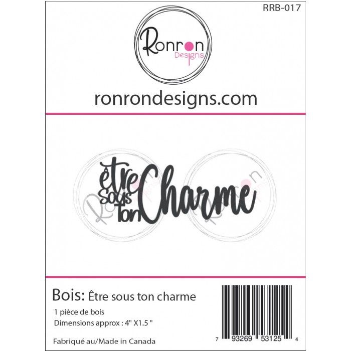 Ronron Designs - Embellissements en bois «Être sous ton charme»