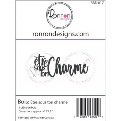 Ronron Designs - Embellissements en bois «Être sous ton charme»