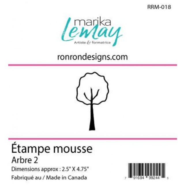 Ronron Designs - Étampe en mousse «Arbre 2»