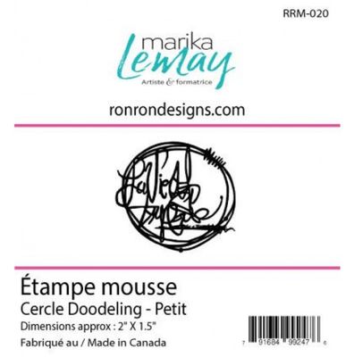 Ronron Designs - Étampe en mousse «Cercle Doodeling petit»