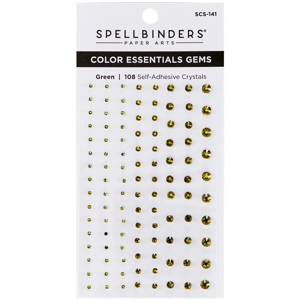 Spellbinders- Color Essentials Gems couleur «Vert» 108/ emballage
