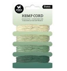 Studio Light - Corde de chanvre Rose «Nuances de Vert»