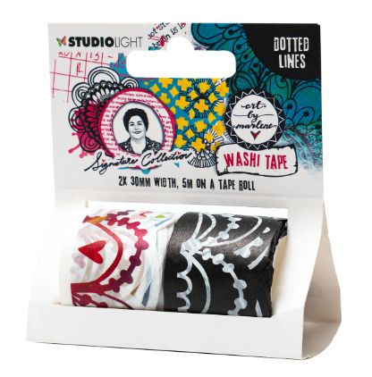 Art By Marlene - Washi Tape «Scallop/Dotted Lines» 2 rouleaux