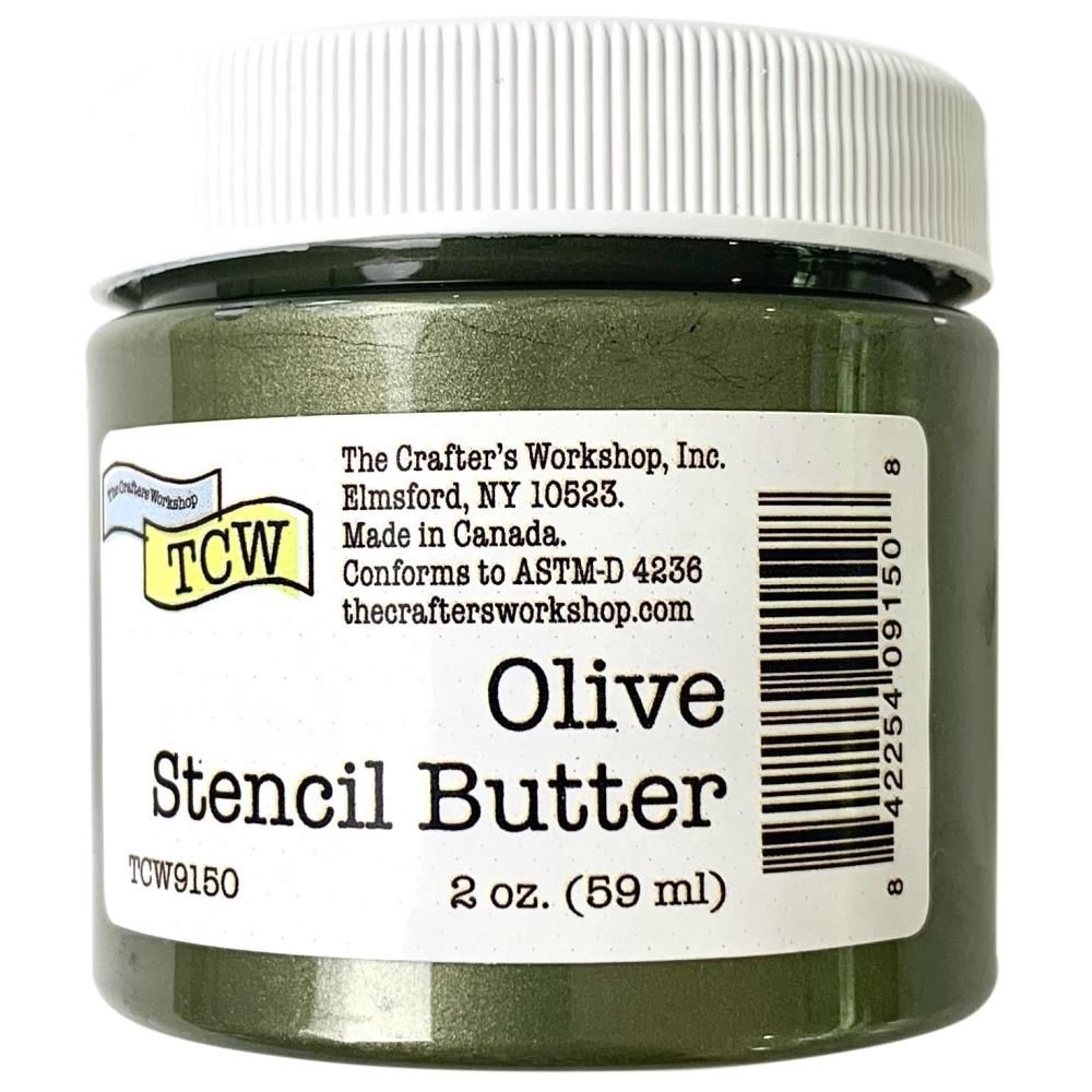 TCW - Stencil Butter couleur «Olive» 2 oz