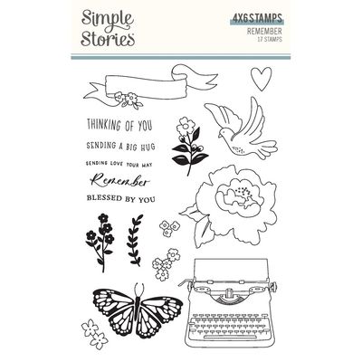 Simple Stories - Étampes collection «Remember» 17 pcs