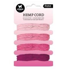 Studio Light - Corde de chanvre Rose «Nuances de rose»