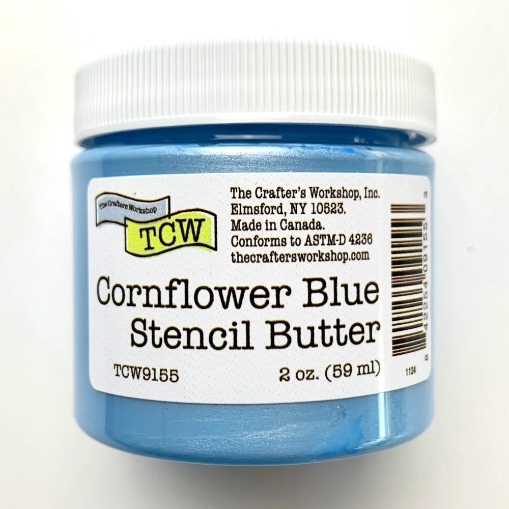 TCW - Stencil Butter couleur «Cornflower Blue» 2 oz
