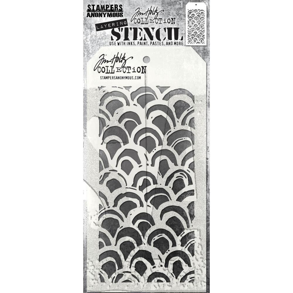 Tim Holtz - Layered Stencil «Brush Arch» 4.125" X 8.5"