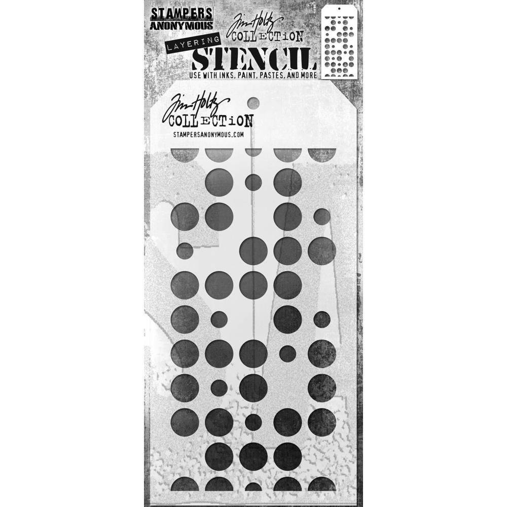 Tim Holtz - Layered Stencil «Spots» 4.125" X 8.5"