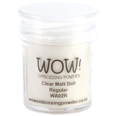 WOW! Poudre à embosser 15ml «Clear Mat Dull»
