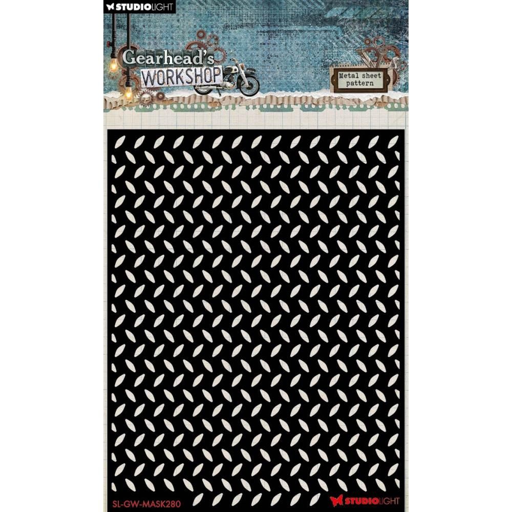 Studio Light - Stencil Collection Gearhead's Workshop «Metal Sheet Pattern»
