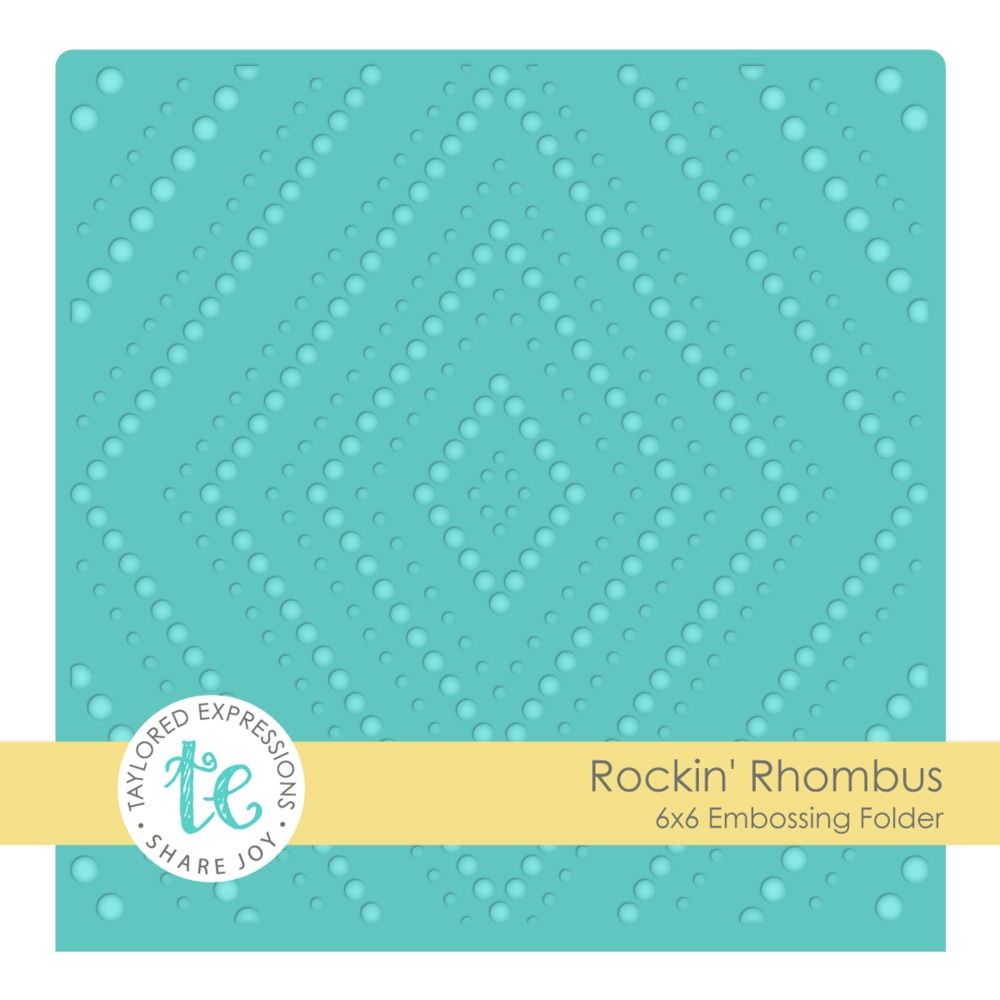 Taylored Expressions - Plaques à embosser «Rockin' Rhombus» 6" x 6"