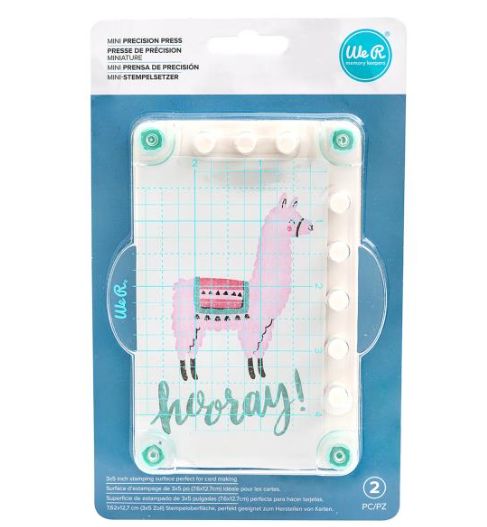 WE R Memory - Planche « Mini Presse de précision 3" x 5"»