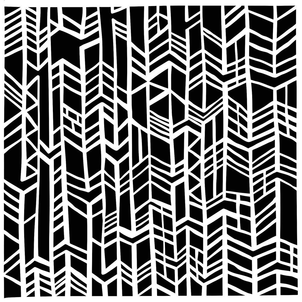 TCW - Stencil «Distressed Knit» 6" X 6"