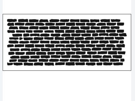 TCW - Stencil «Slimline Bricks Horizontal» 4" X 9"
