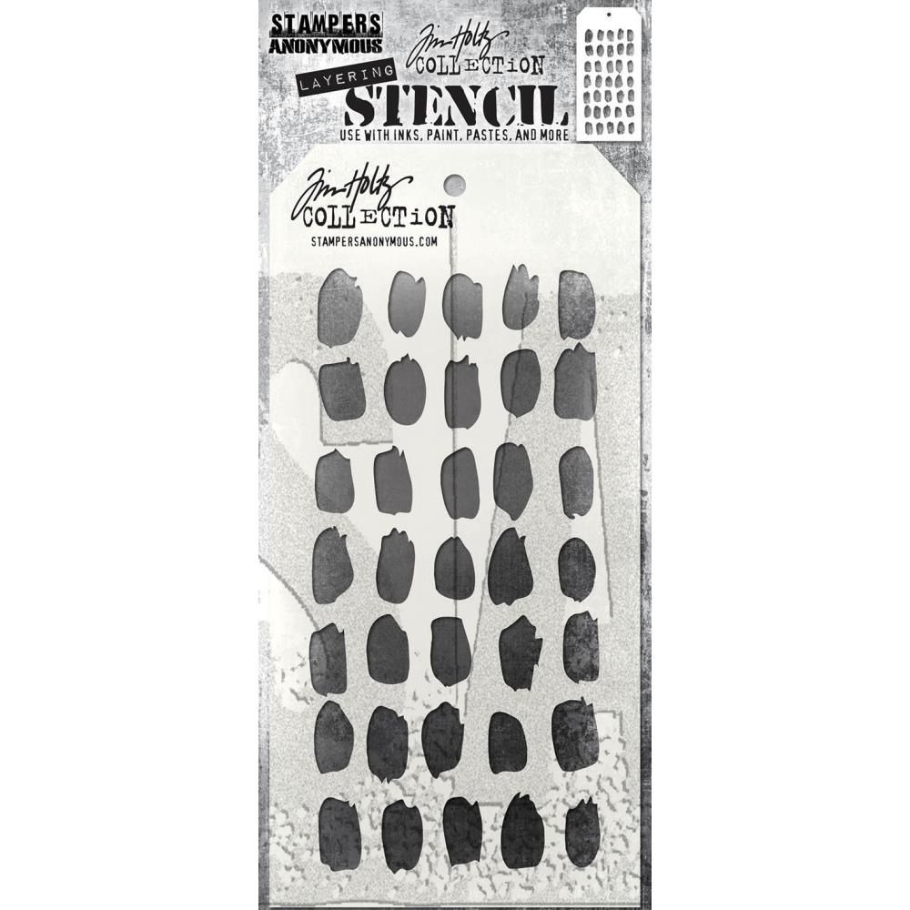 Tim Holtz - Layered Stencil «Brush Mark» 4.125" X 8.5"