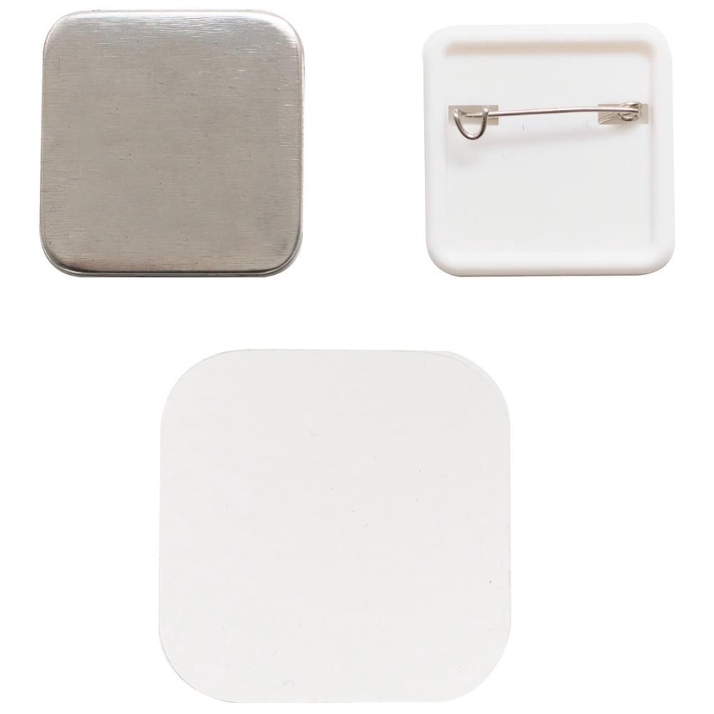 WE R Memory - «Button Press Refill Pack Square" 10 pièces
