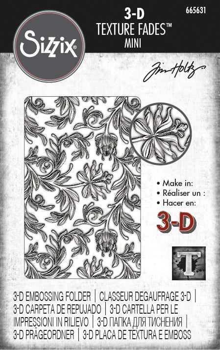 Sizzix - Dossier de gaufrage 3D «Mini Botanical» 3" x 4.5"