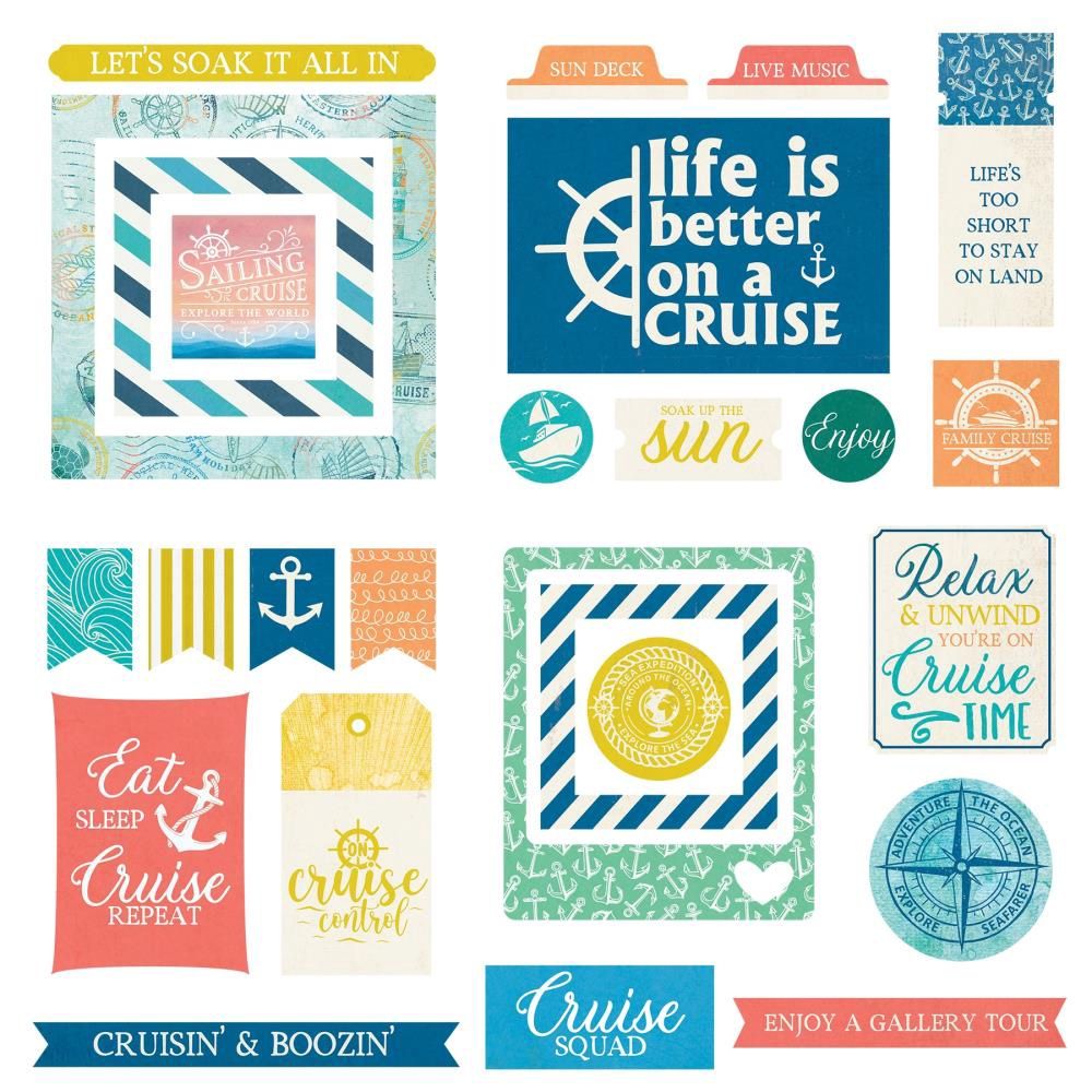 PhotoPlay - Éphéméras «Anchors Aweigh» 26 pièces