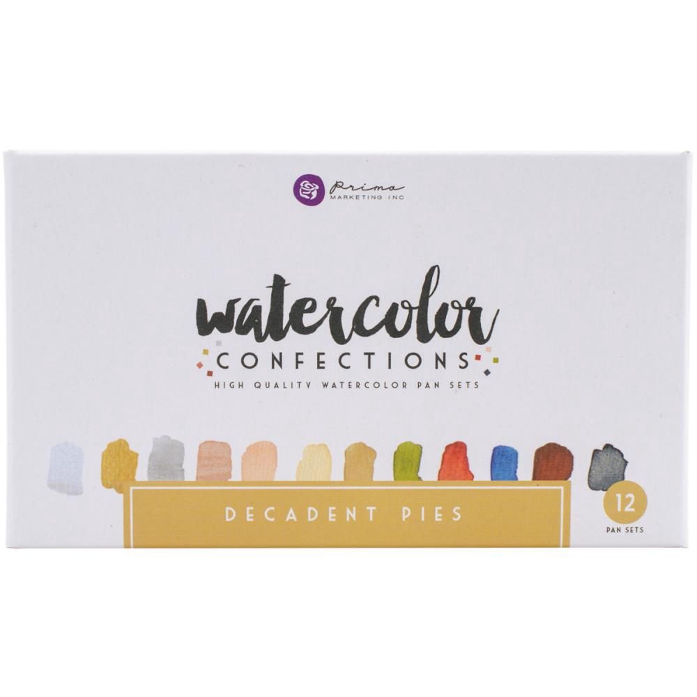 Prima - Watercolor Confections palette "Decadent Pies"