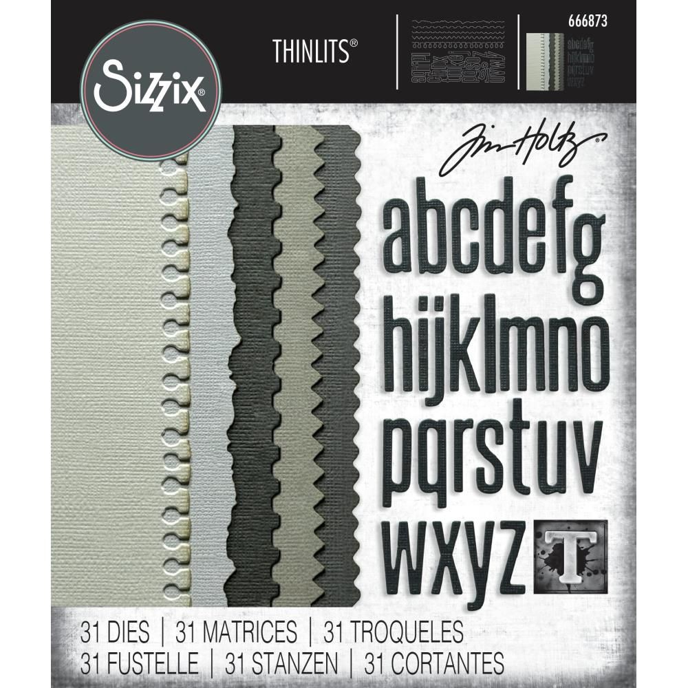 Sizzix - Thinlits Dies de Tim Holtz «Vault Edges» 31 pcs