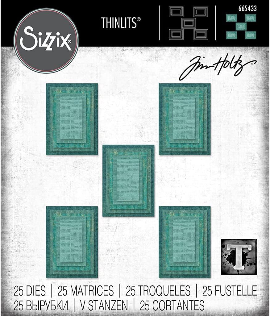 Sizzix - Dies Thinlits «Stacked Rectangles» 25 matrices