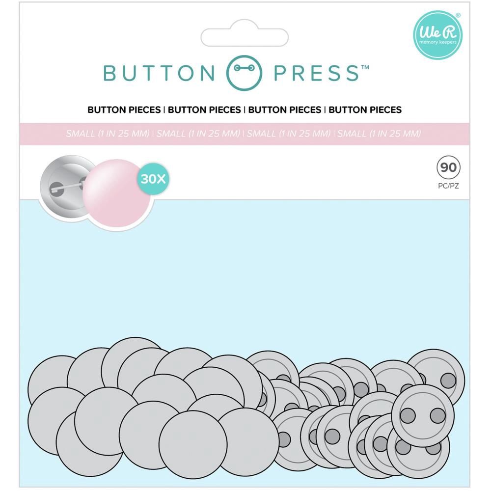 WE R Memory - «Button Press Refill Pack Small 25mm" 30 pièces