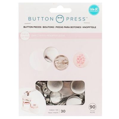 WE R Memory - «Button Press Refill Pack Small 25mm" 30 pièces