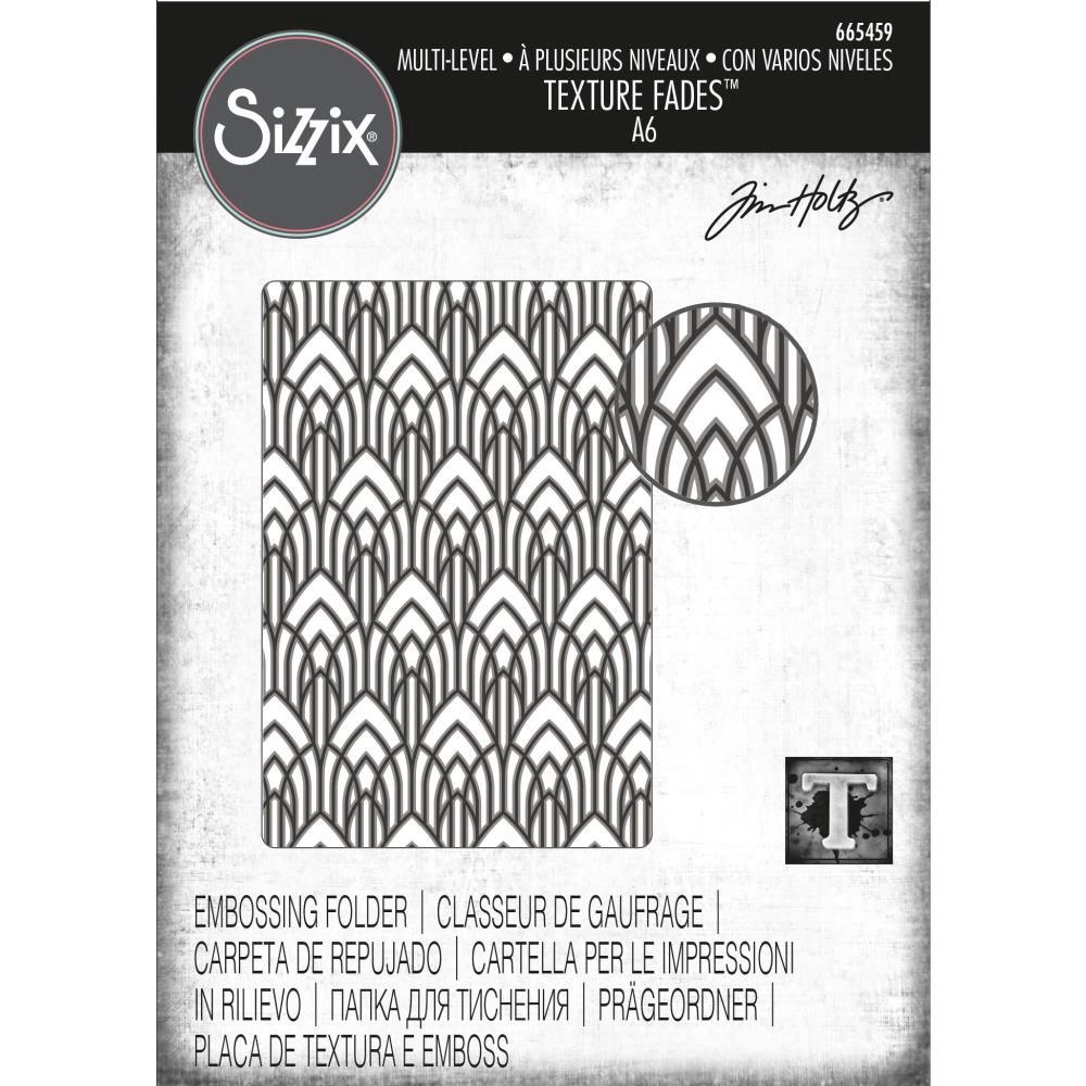 Sizzix - Plaques à embosser 3D de Tim Holtz «Arched»