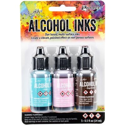 Ranger - Alcohol Ink couleur Pool / Pink Sherbert / Espresso