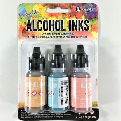 Ranger - Alcohol Ink couleur «Sandal / Aqua / Salmon»
