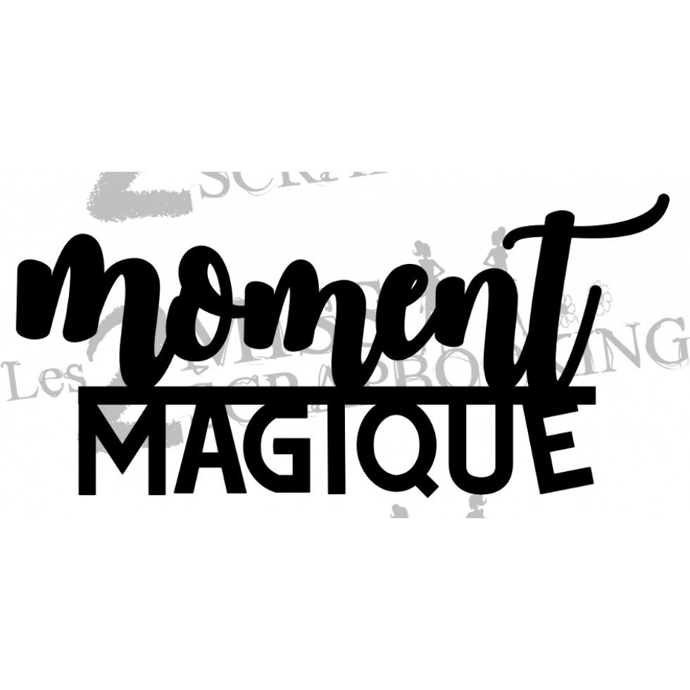 Les 2 Miss scrapbooking - Chipboard «Moment magique»