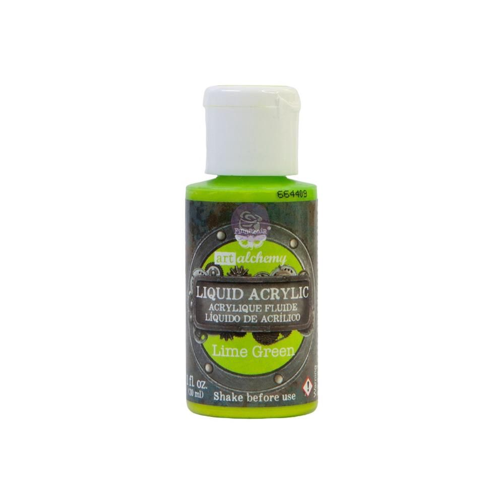 LIQUIDATION!!! Finnabair - Peinture acrylique «Lime Green» 1oz (le prix indiqué est déjà réduit)