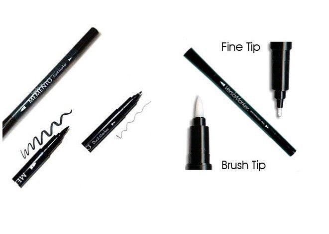 Memento - Marqueur à double pointe «Tuxedo Black»